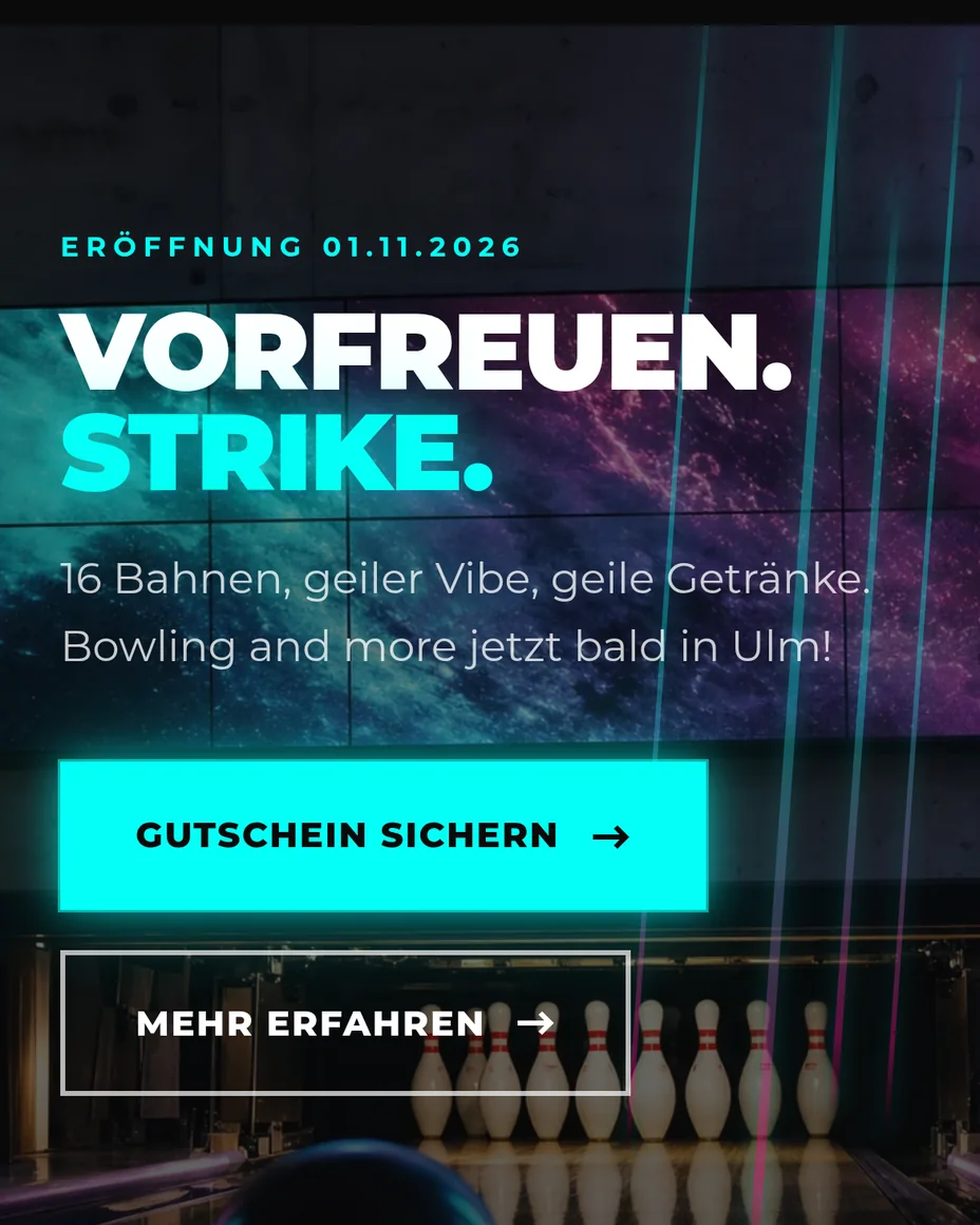 Startseite von level7.games auf dem Handy: „Vorfreuen. Strike.“ und der Knopf „Gutschein sichern“